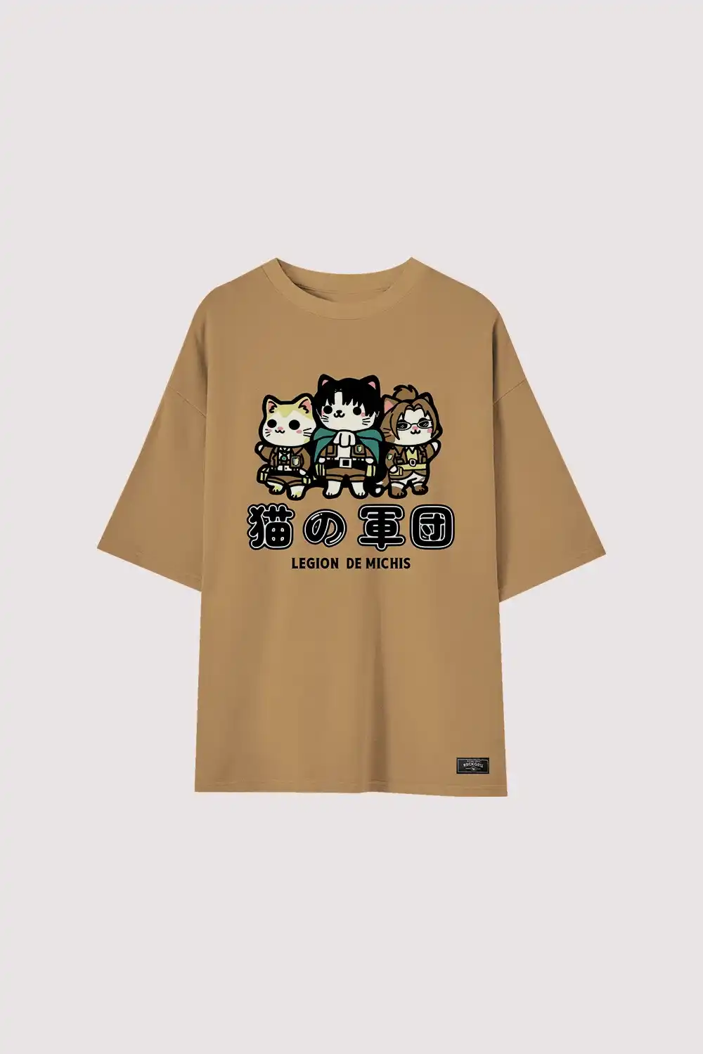 Galería del producto CAMISETA OVERSIZE SHINGEKI NO KYOJIN LEGION DE MICHIS